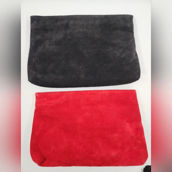 Lot Of 5 Vintage Faux Suede / Beaded Purses - Picture 3 of 13